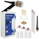 Weldclass - TIG Parts Kit With Storage Box PLATINUM PX (Glass Cup) Series 17/18/26 Large Diameter | WC-01663
